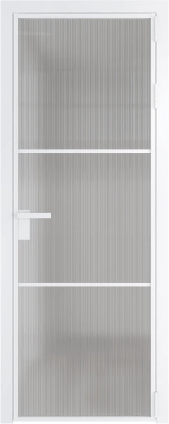Алюминиевая дверь Profil Doors 13 AG Вайт Мору осветленное
