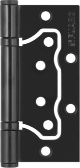 Петля Fuaro (Фуаро) универсальная без врезки IN4500W BL (500-2BB 100x2,5) черный матовый