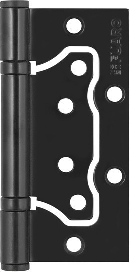 Петля Fuaro (Фуаро) универсальная без врезки IN4500W BL (500-2BB 100x2,5) черный матовый