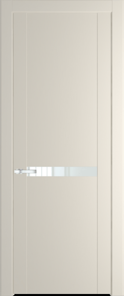 Межкомнатная дверь Profil Doors 1.4 P Lacobel Белый лак Кремовая Магнолия (RAL 120-04)
