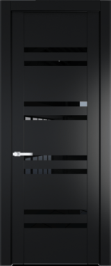 Межкомнатная дверь Profil Doors 1.6 P Черный триплекс Блэк