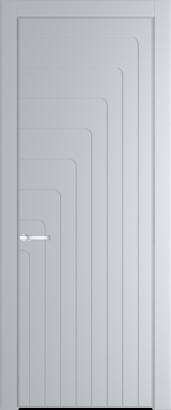Межкомнатная дверь Profil Doors 10 PE Лайт Грей (RAL 870-01) Серебро