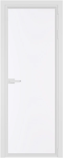 Алюминиевая дверь Profil Doors 1AV Вайт Монохром белый просветленный