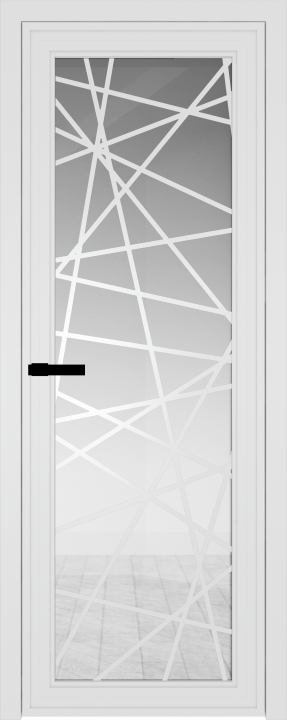 1 AGP Белый матовый RAL9003 стекло Прозрачное вставка Рисунок 4