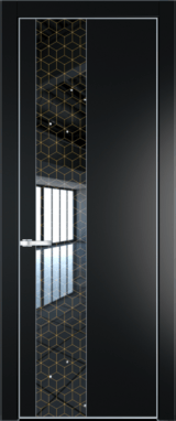 Межкомнатная дверь Profil Doors Orange 19 PE.O Лоран узор золото Блэк Серебро