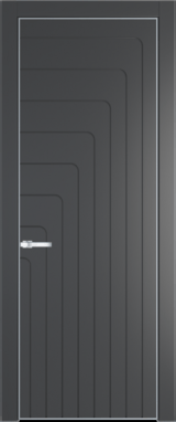 Межкомнатная дверь Profil Doors 10 PA Серебро Графит (Pantone 425С)