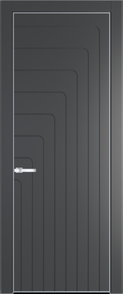 Межкомнатная дверь Profil Doors 10 PA Серебро Графит (Pantone 425С)