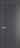 Межкомнатная дверь Profil Doors 1 PA Серебро Графит (Pantone 425С)