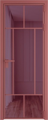 Алюминиевая дверь Profil Doors 10 AG Красный антрацит Фиолетовый Шпион