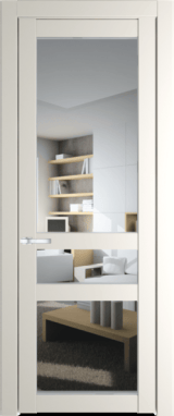 Межкомнатная дверь Profil Doors 1.5.2 PD Прозрачное Перламутр белый