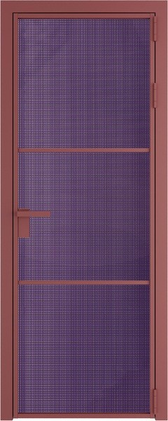 Алюминиевая дверь Profil Doors 13 AG Красный антрацит Кризет Фиолетовый