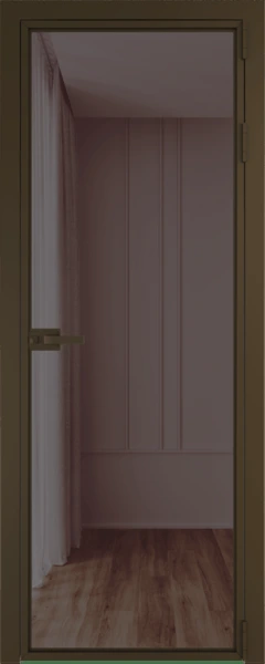Алюминиевая дверь Profil Doors 1AX Деорэ Золотистая бронза