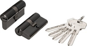 Цилиндровый Fuaro (Фуаро) механизм (200 ZA/60) 2000ZAKey60(25+10+25) BL черный 5Key