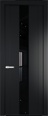 Межкомнатная дверь Profil Doors 1.9 P Lacobel Черный лак Блэк