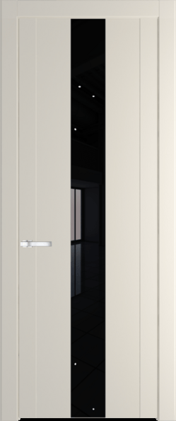 Межкомнатная дверь Profil Doors 1.9 P Черный лак Кремовая Магнолия (RAL 120-04)
