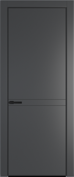 Межкомнатная дверь Profil Doors Orange 11 PE.O Графит (Pantone 425С) Черный матовый RAL9005
