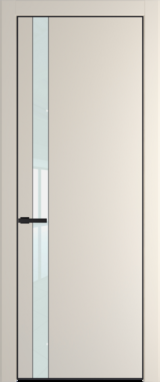 Межкомнатная дверь Profil Doors Orange 18 PE.O Белый лак Кремовая Магнолия (RAL 120-04) Черный матовый RAL9005