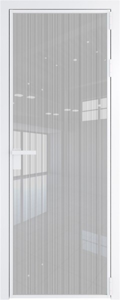 Алюминиевая дверь Profil Doors 1 AG Вайт Страйп