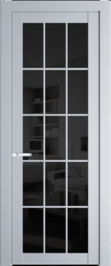 Межкомнатная дверь Profil Doors 1.1.2 (p.15) Черное тонированное Лайт Грей (RAL 870-01)