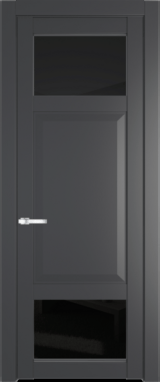 Межкомнатная дверь Profil Doors 1.3.4 PD Черное тонированное Графит (Pantone 425С)