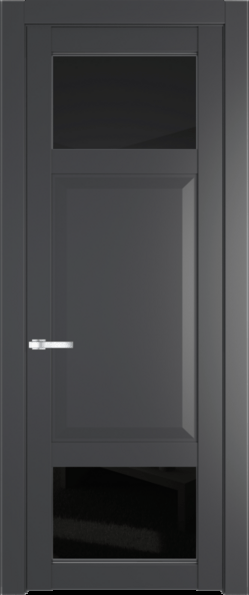 Межкомнатная дверь Profil Doors 1.3.4 PD Черное тонированное Графит (Pantone 425С)