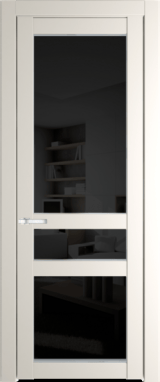 Межкомнатная дверь Profil Doors 1.5.2 PD Черное тонированное Перламутр белый