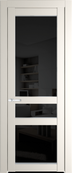 Межкомнатная дверь Profil Doors 1.5.2 PD Черное тонированное Перламутр белый