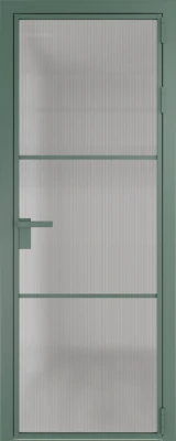 Алюминиевая дверь Profil Doors 13 AG Зеленый воск Мору осветленное