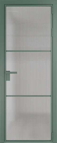 Алюминиевая дверь Profil Doors 13 AG Зеленый воск Мору осветленное