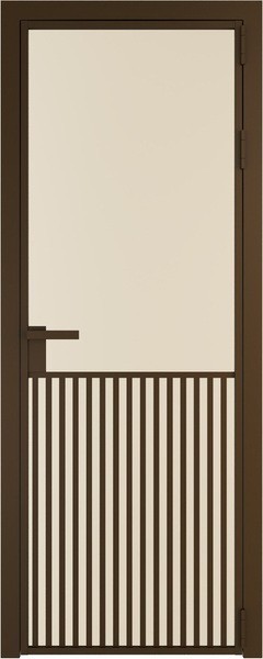 Алюминиевая дверь Profil Doors 15 AG Деорэ Монохром жемчуг