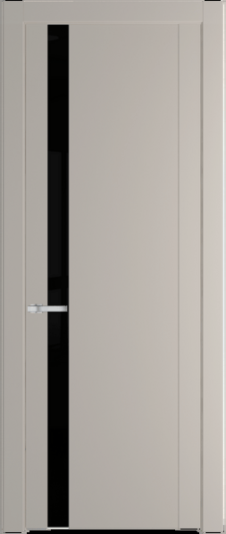 Межкомнатная дверь Profil Doors 1.2 P Lacobel Черный лак Сэнд