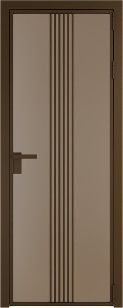 Алюминиевая дверь Profil Doors 18 AG Деорэ Монохром капучино