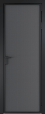 Алюминиевая дверь Profil Doors Orange 1 AP.O Графит элегант Черный матовый