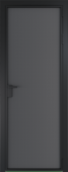 Алюминиевая дверь Profil Doors Orange 1 AP.O Графит элегант Черный матовый