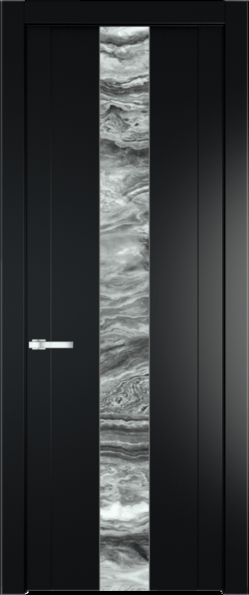 Межкомнатная дверь Profil Doors 1.9 P Атриум серебро Блэк