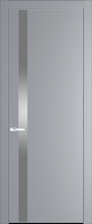 18PE Смоки (RAL 870-02) стекло Lacobel Серебряный лак