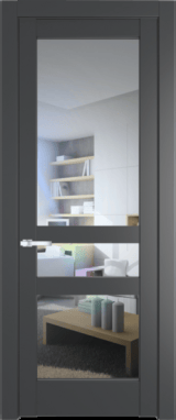 Межкомнатная дверь Profil Doors 4.5.2 PD Графит (Pantone 425С) Прозрачное