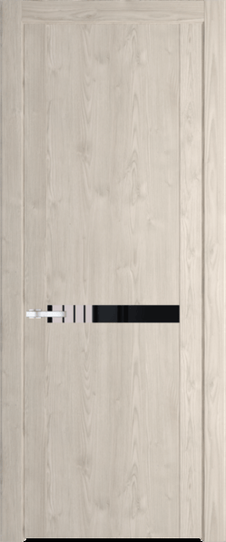 Межкомнатная дверь Profil Doors 1.4 N Lacobel Черный лак Каштан светлый