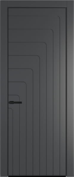 Межкомнатная дверь Profil Doors 10 PA Черный матовый RAL9005 Графит (Pantone 425С)