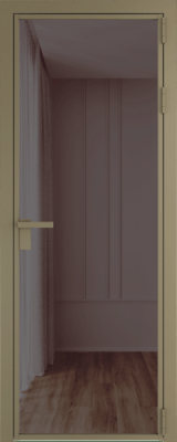 Алюминиевая дверь Profil Doors 1 AG Шампань Золотистая бронза