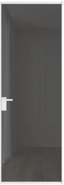 Алюминиевая дверь Profil Doors 1AT Вайт Комфорт серый