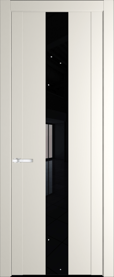 1.9P Перламутр белый стекло Lacobel Черный лак