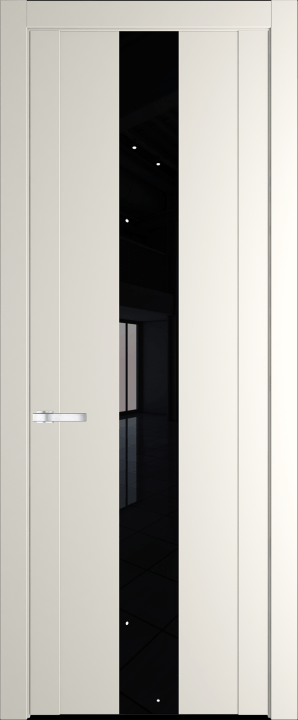 1.9P Перламутр белый стекло Lacobel Черный лак