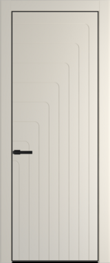 Межкомнатная дверь Profil Doors 10 PE Кремовая Магнолия (RAL 120-04) Черный матовый RAL9005