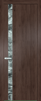 Межкомнатная дверь Profil Doors 18 NW Атриум серебро Дуб Тобакко