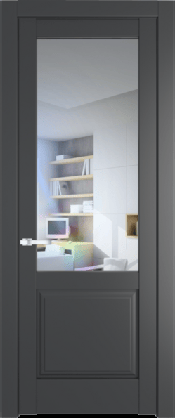 Межкомнатная дверь Profil Doors 4.2.2 PD Графит (Pantone 425С) Прозрачное