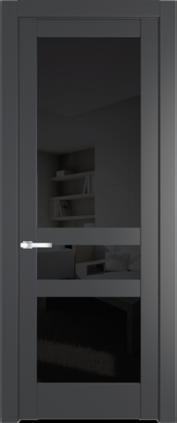Межкомнатная дверь Profil Doors 4.5.2 PD Графит (Pantone 425С) Черное тонированное