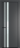 Межкомнатная дверь Profil Doors 20 PA Черный матовый RAL9005 Lacobel Белый лак Графит (Pantone 425С)