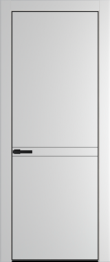 Межкомнатная дверь Profil Doors Orange 11 PE.O Крем Вайт (RAL 120-02) Черный матовый RAL9005