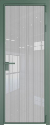 Алюминиевая дверь Profil Doors 1 AG Зеленый воск Страйп